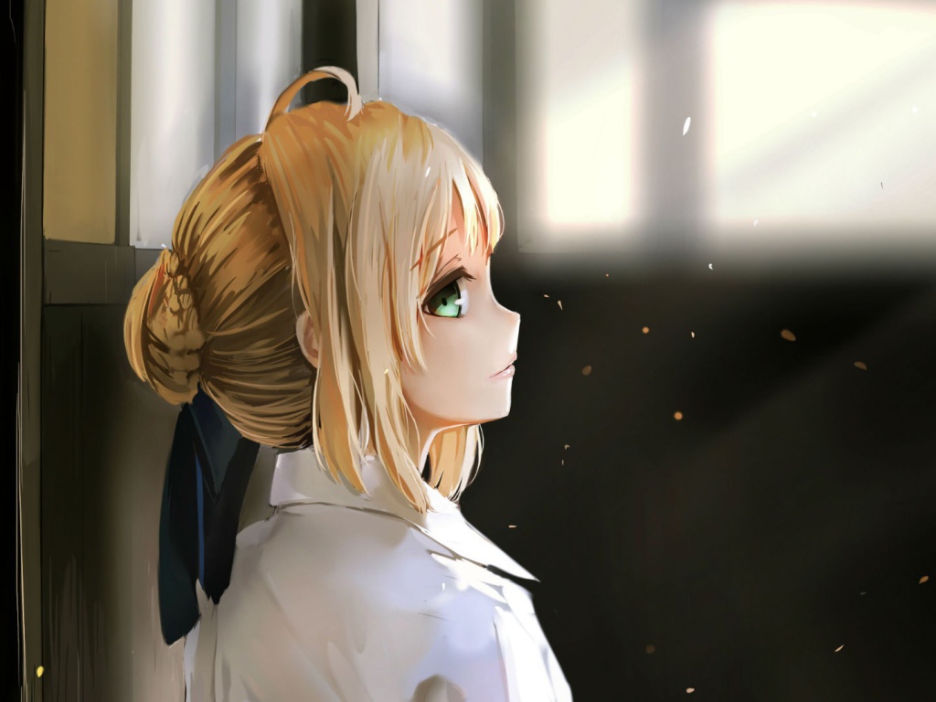 Девушка аниме смотрит вверх, Ночь прибытия