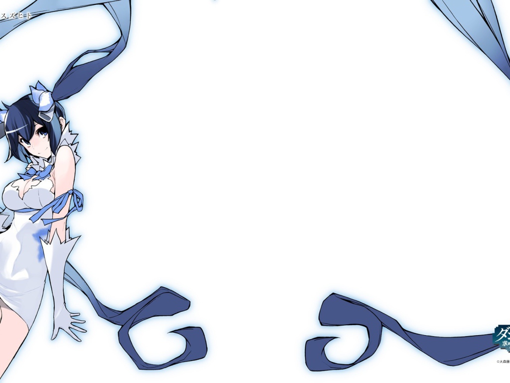 Аниме девушка на белом фоне, Может, я встречу тебя в подземелье