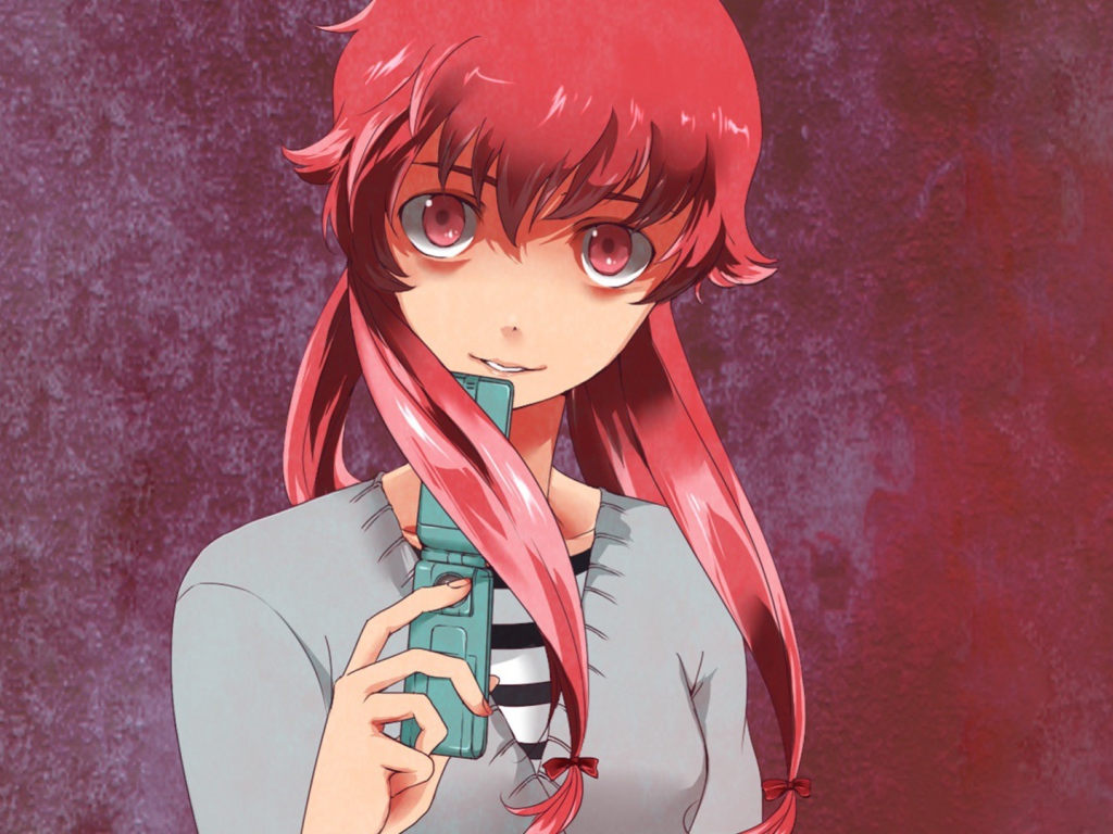 Аниме девушка с телефоном, Яндере