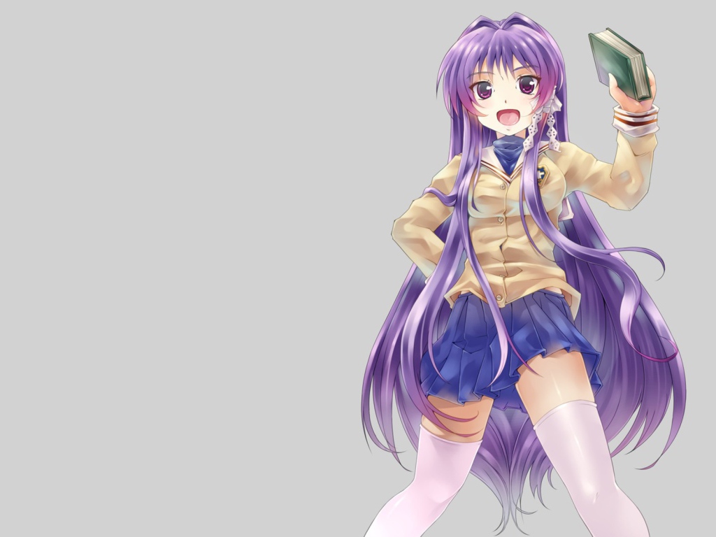 Аниме девушка с книгой в руке