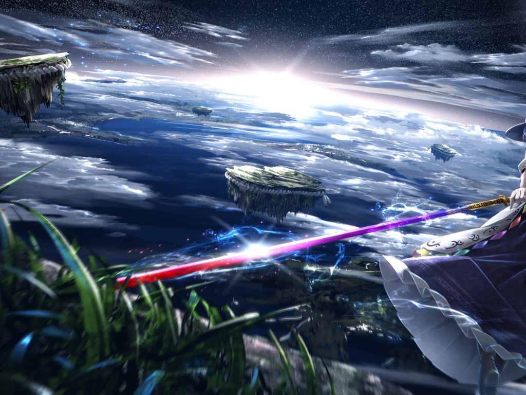 Владыка летающих островов в аниме Hinanawi Tenshi