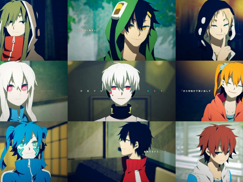 Персонажи манги аниме Kagerou Project