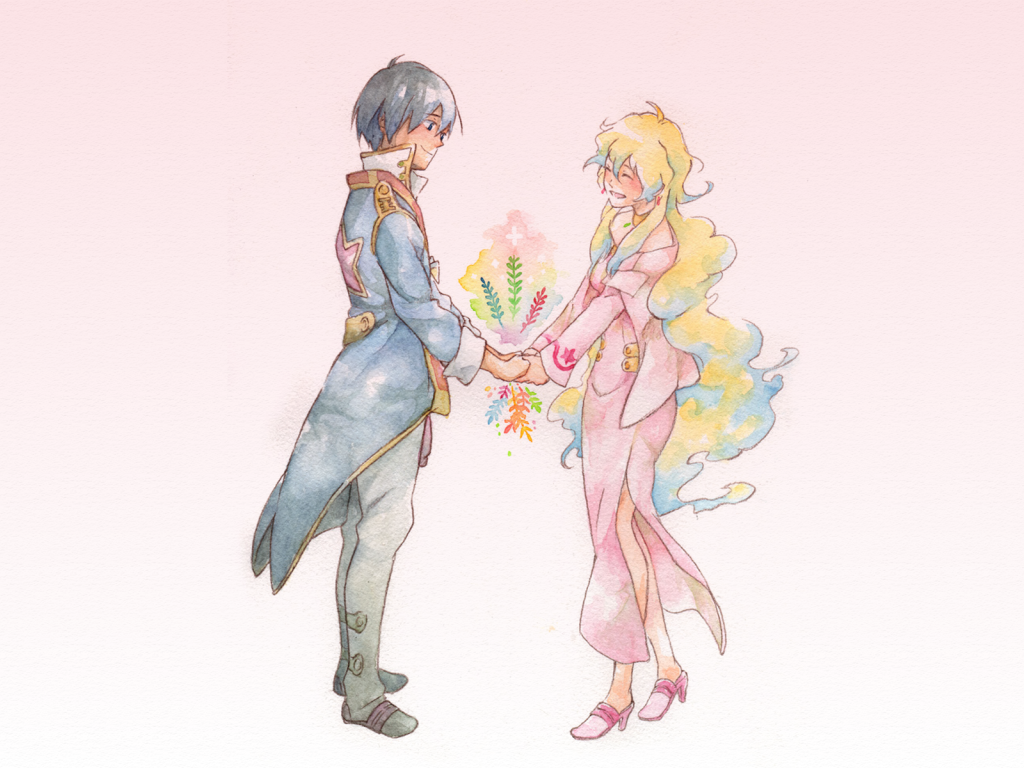 Влюбленная пара из аниме Гуррен-Лаганн