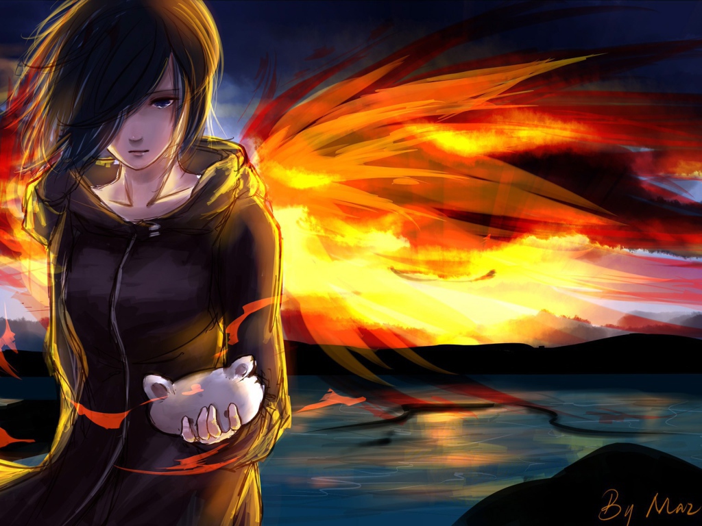 Огненный ангел в аниме Tokyo Ghoul