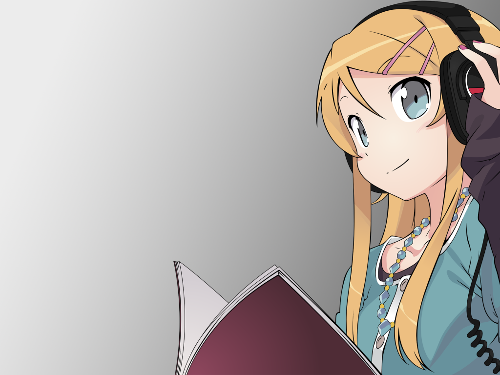 Девушка в наушниках из аниме OreImo