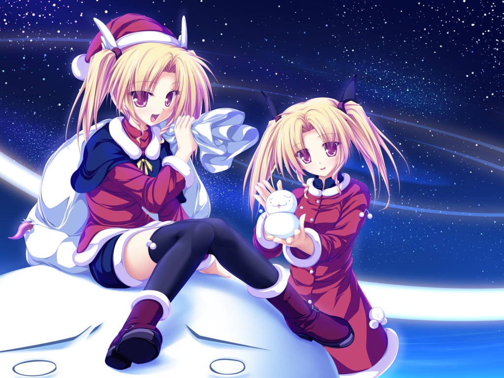 Девушки в наряде Санты, аниме Magus Tale