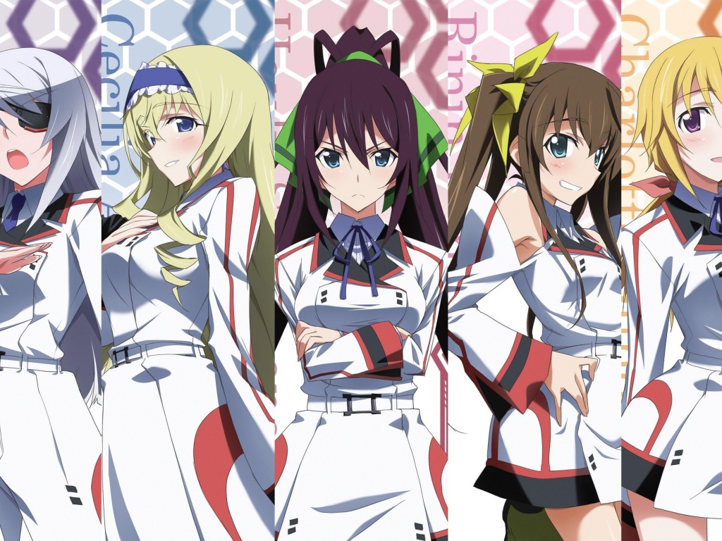 Девушки из аниме Infinite Stratos