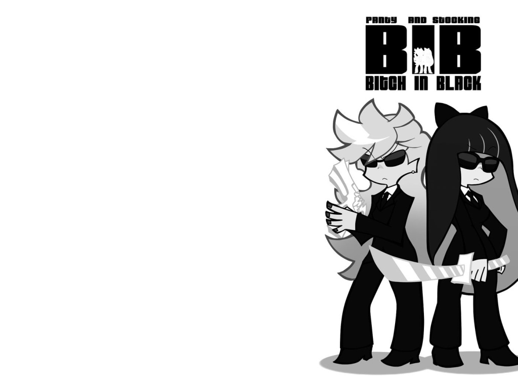 Девушки в черном из аниме Anarchy Panty