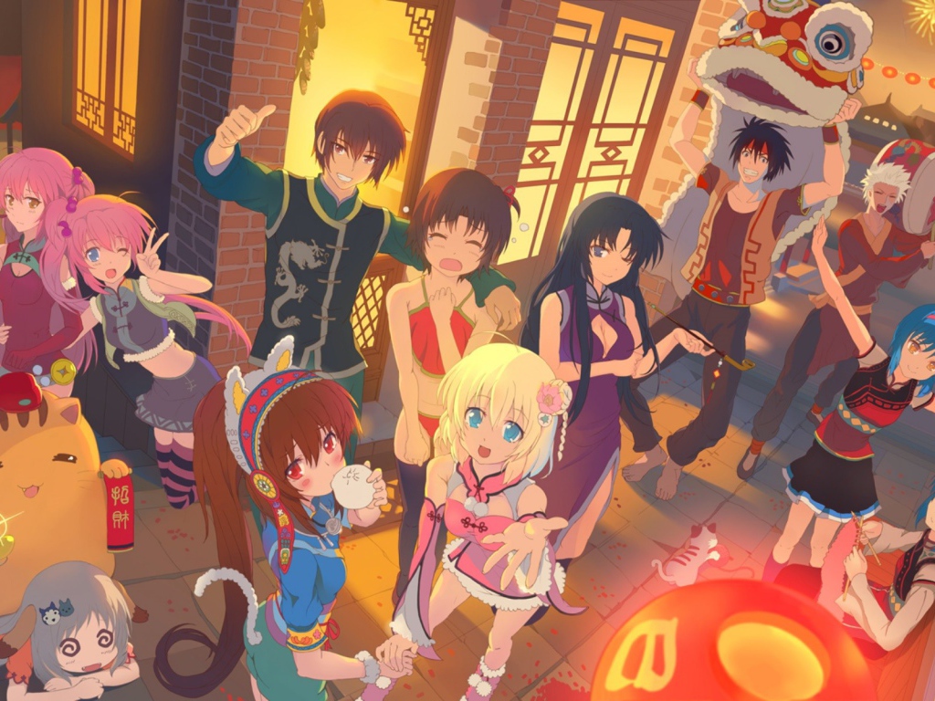 Праздник в аниме Маленькие проказники