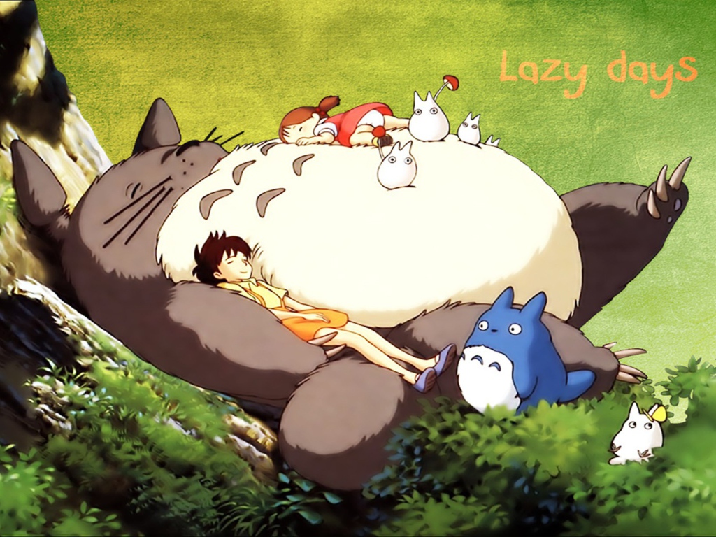 Ленивые дни в аниме Мой сосед Тоторо