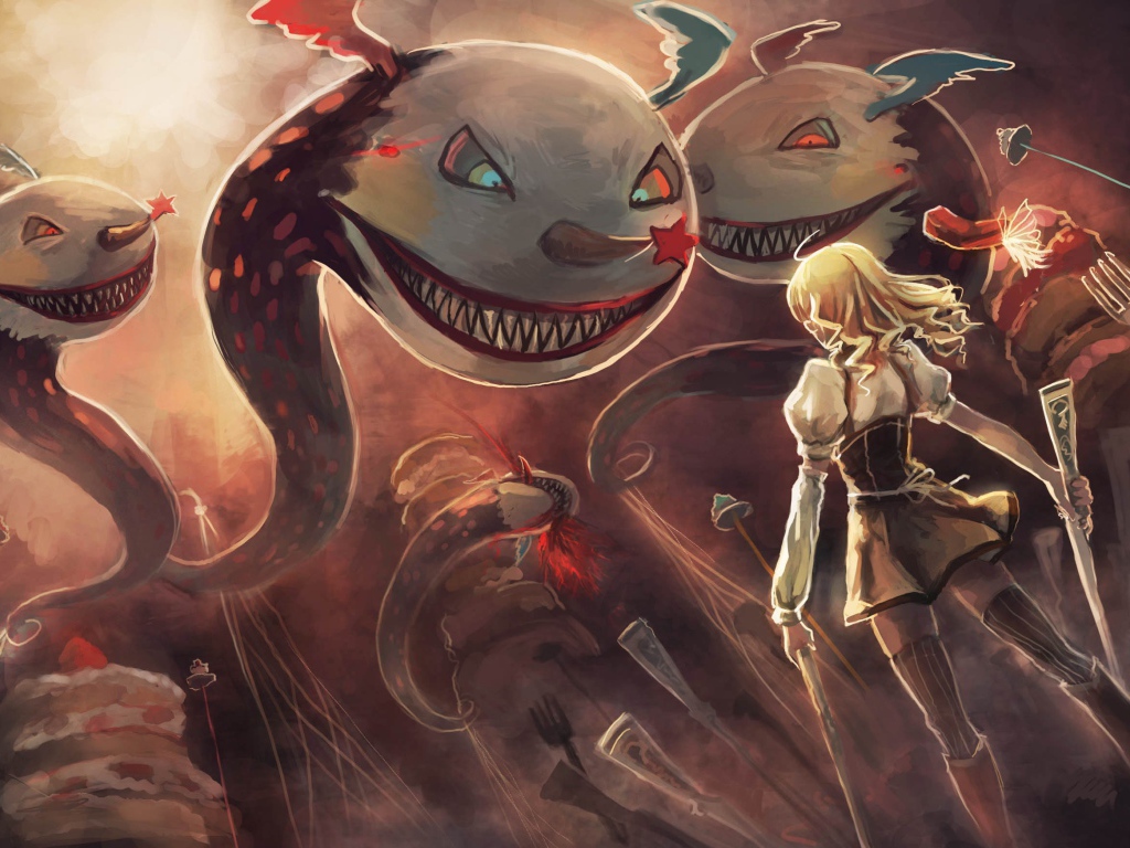 Магические создания из аниме Девочка-волшебница Мадока