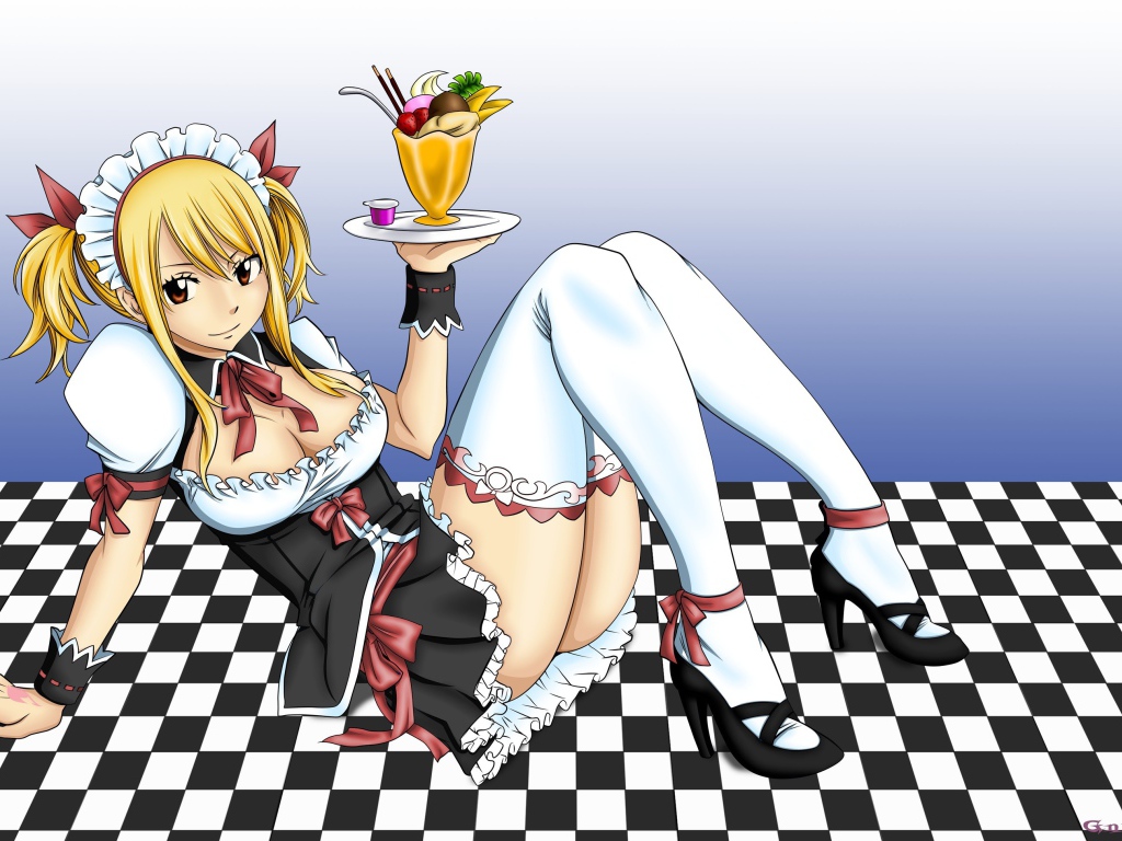 Горничная в аниме Сказка о хвосте феи