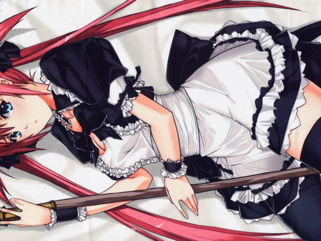 Горничная девушка из аниме Queen's Blade