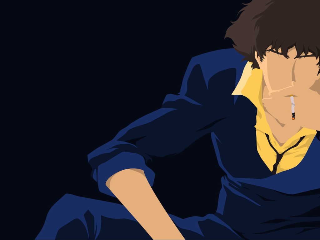 Парень курит, аниме Ковбой Бибоп