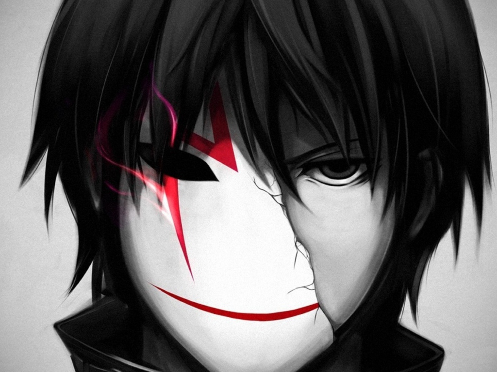 Герой в маске, аниме Темнее черного