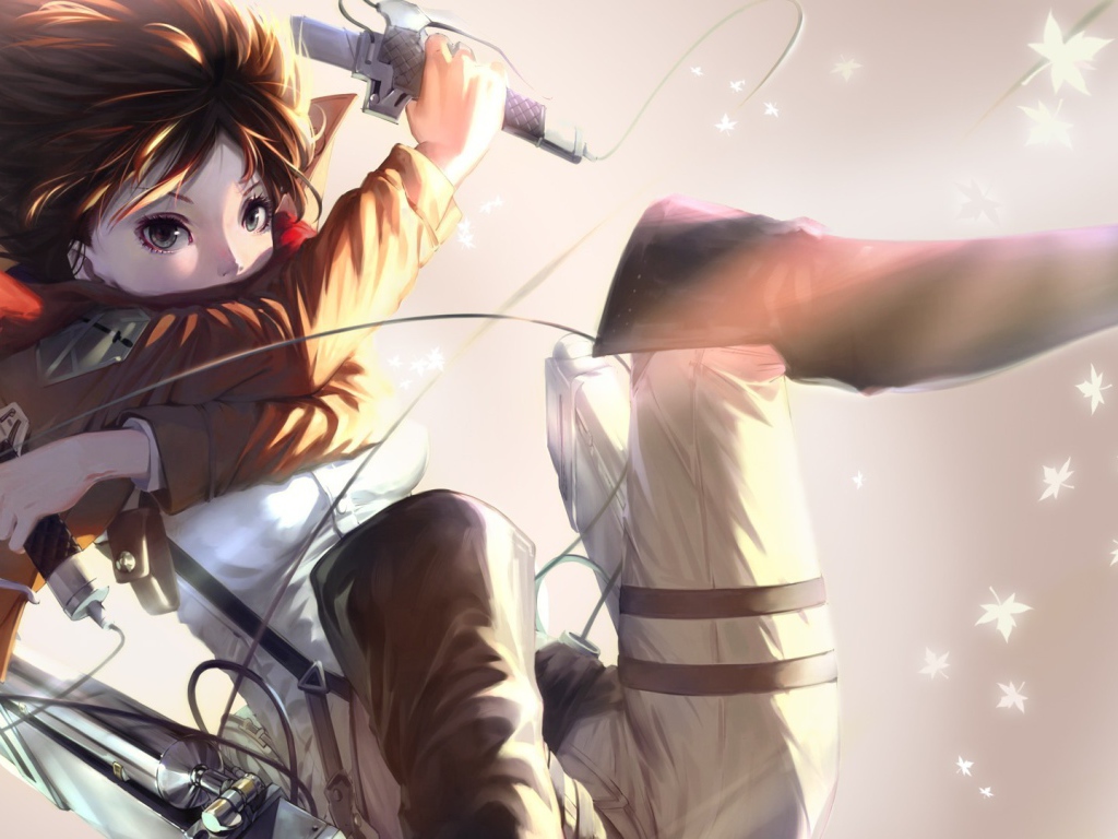 Воин Микаса из аниме Атака Титанов