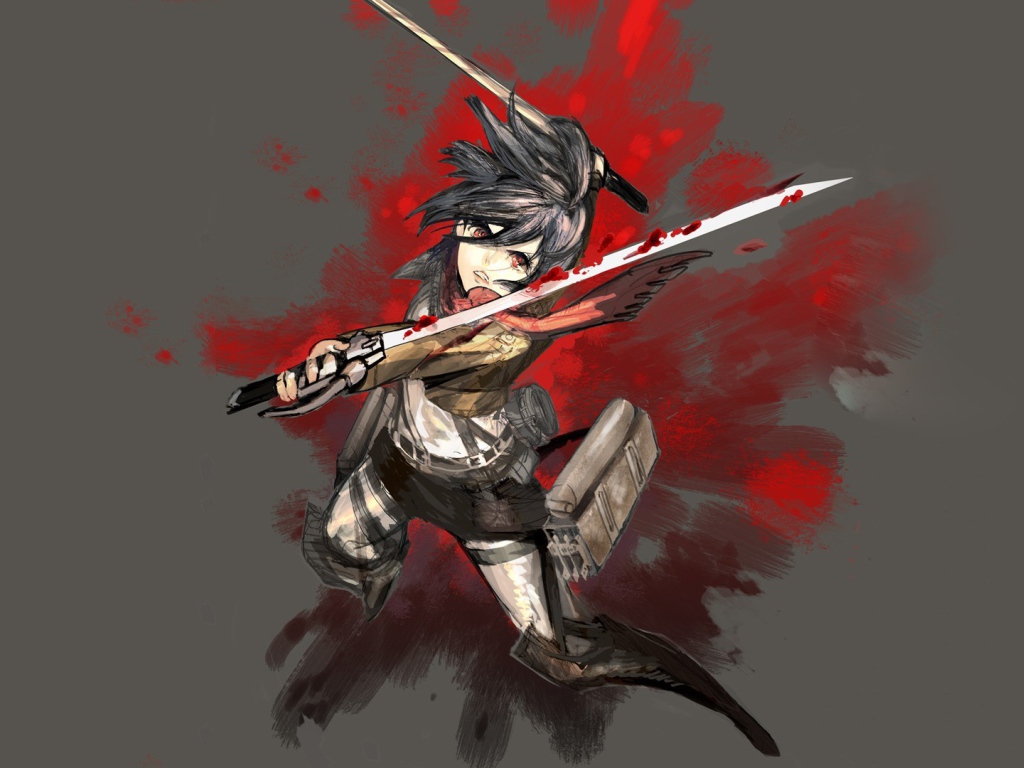 Микасса Аскеман из аниме Атака Титанов