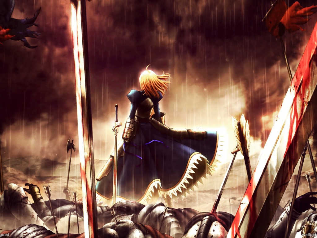 Дождь после битвы, аниме Ночь прибытия