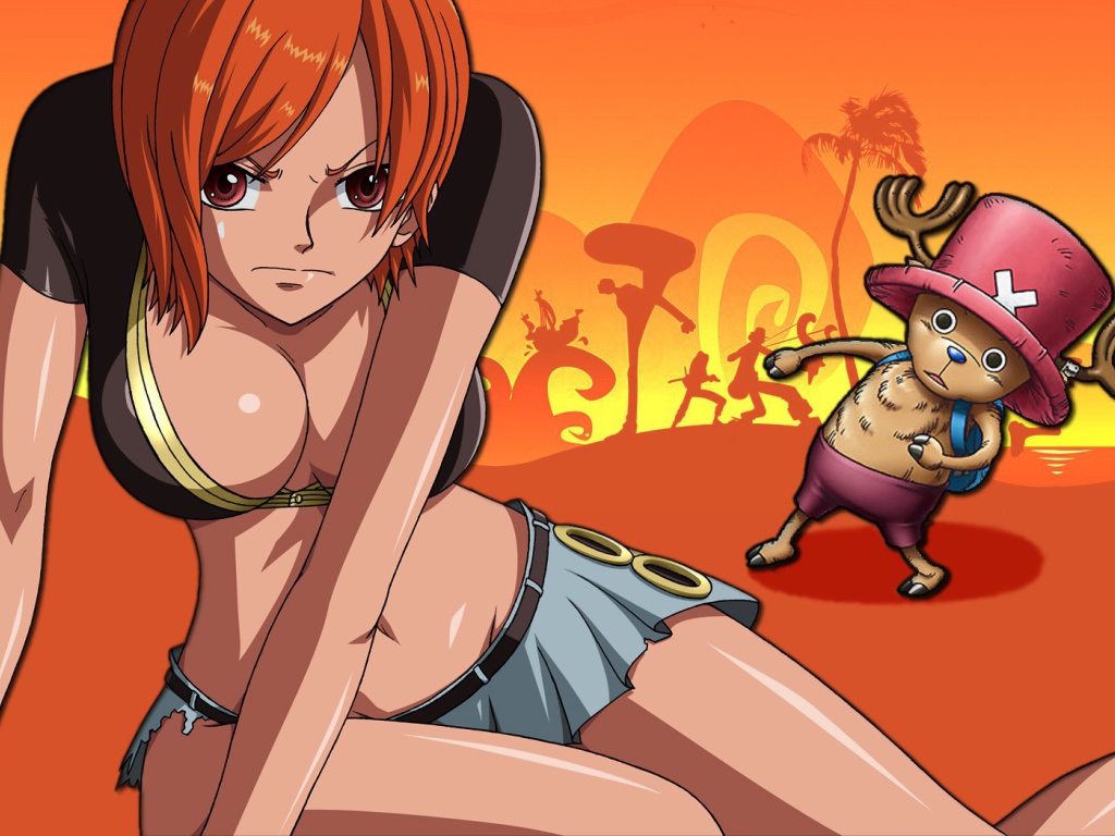 Рыжая Нами из аниме Большой куш