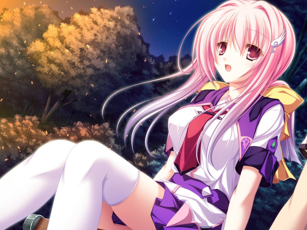 Школьница Мики из аниме Мост в звездное небо