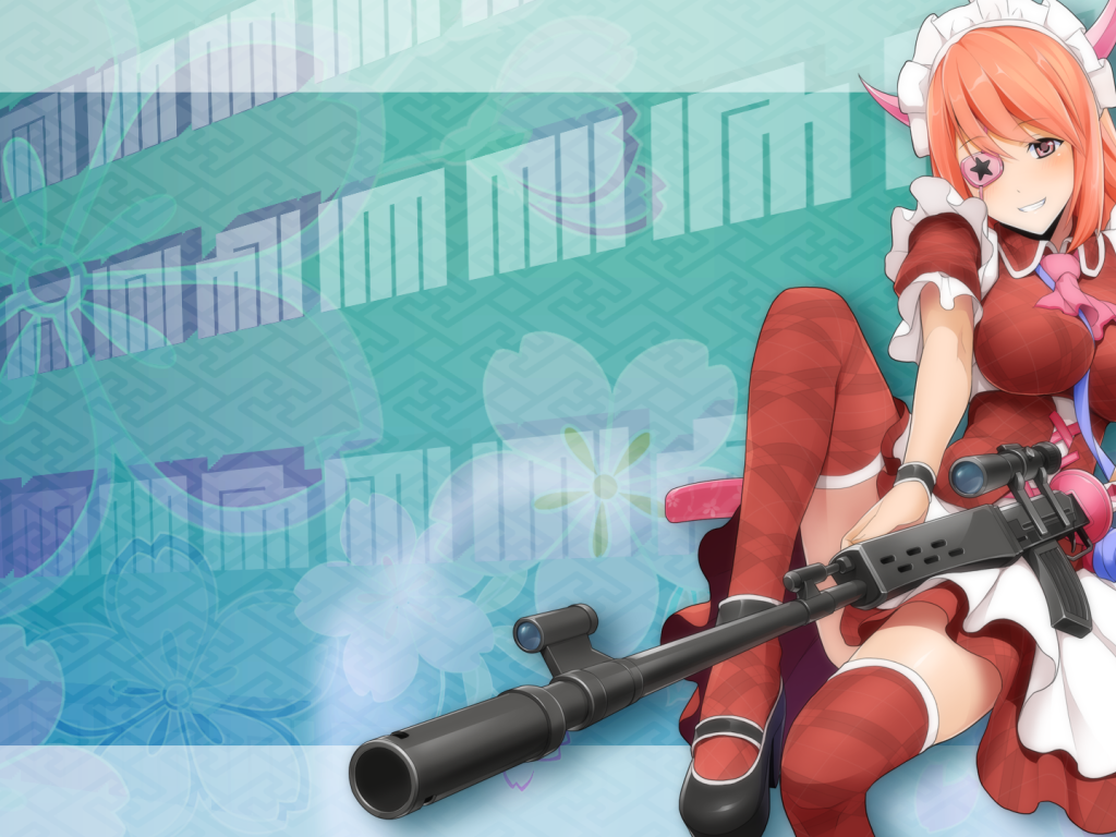 Девушка снайпер в аниме Onigirl