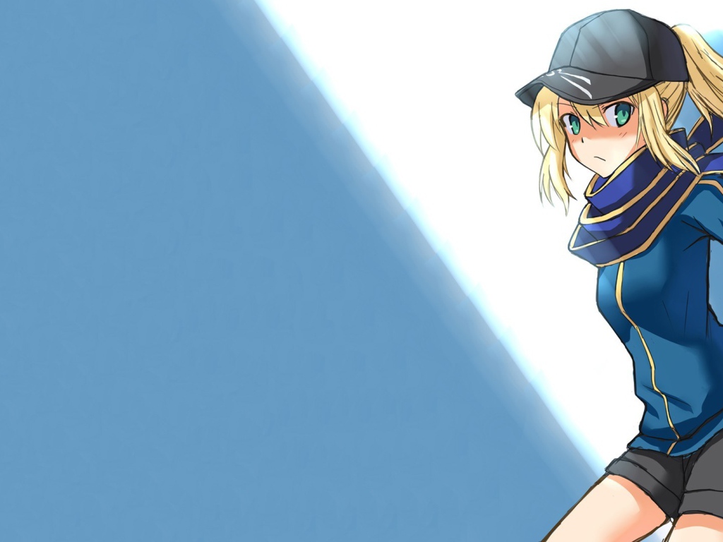 Кепка на голове девушки в аниме Ночь прибытия