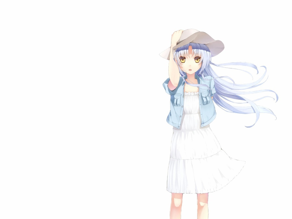 Девушка в шляпе, аниме Ангельские ритмы