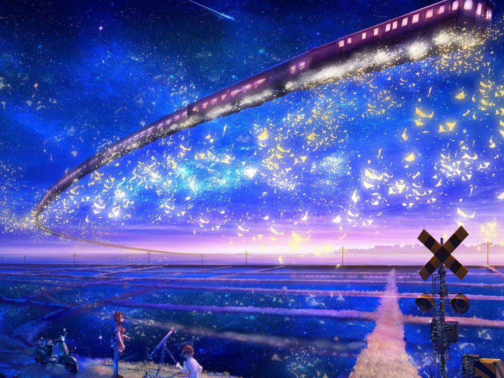 Поезд в небе, аниме Галактический экспресс 999