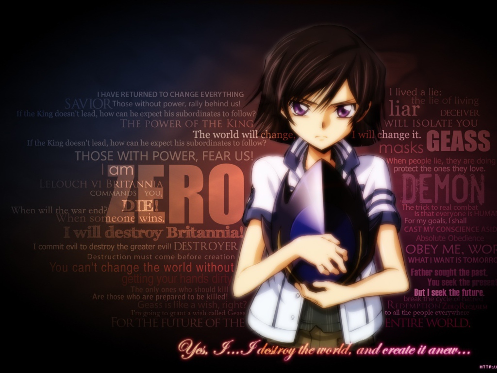 Зеро из аниме Code Geass