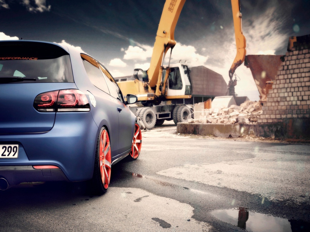 Маленький и большой автомобиль