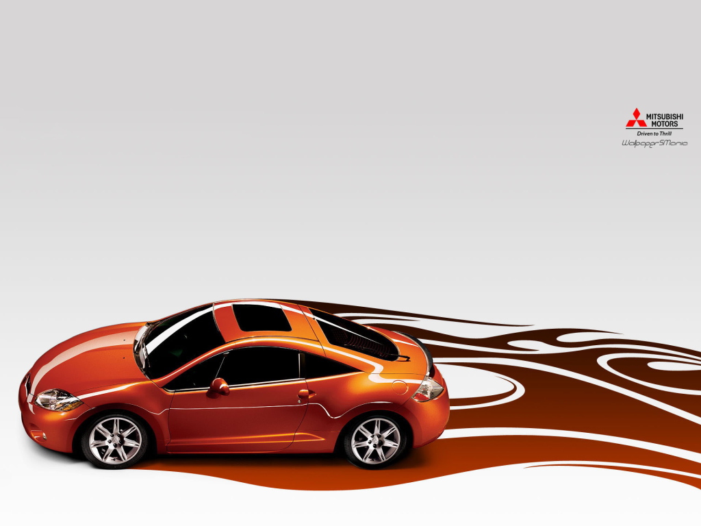 Оранжевый митсубиси