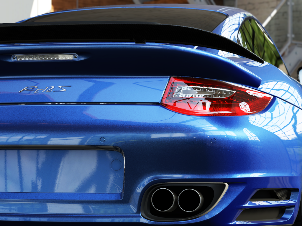 Голубой Порше РУФ 12