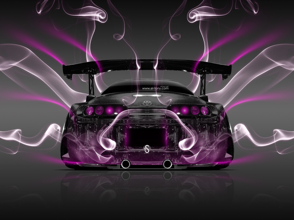 Фиолетовая энергия Toyota Supra