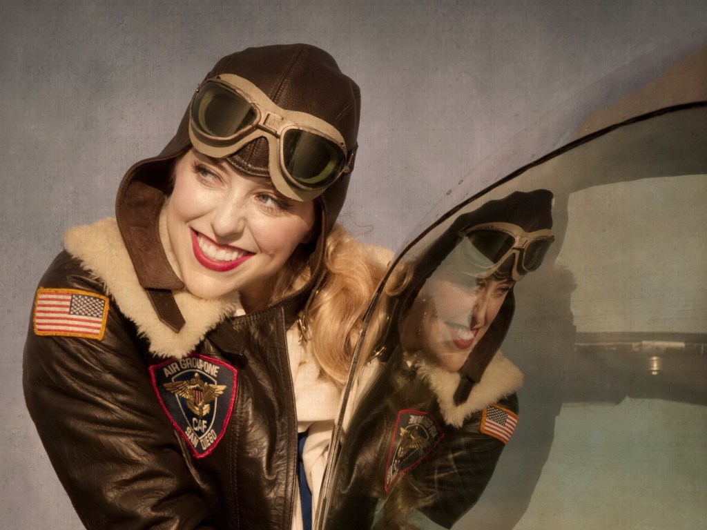 Американская девушка пилот