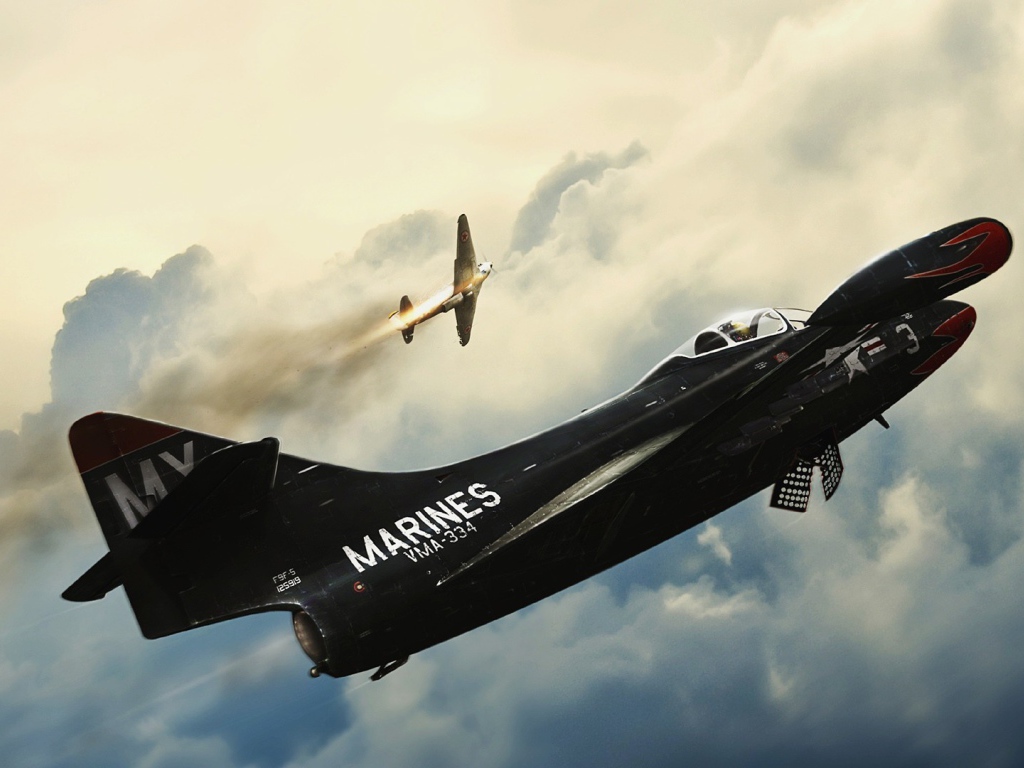 Черный самолет морской авиации