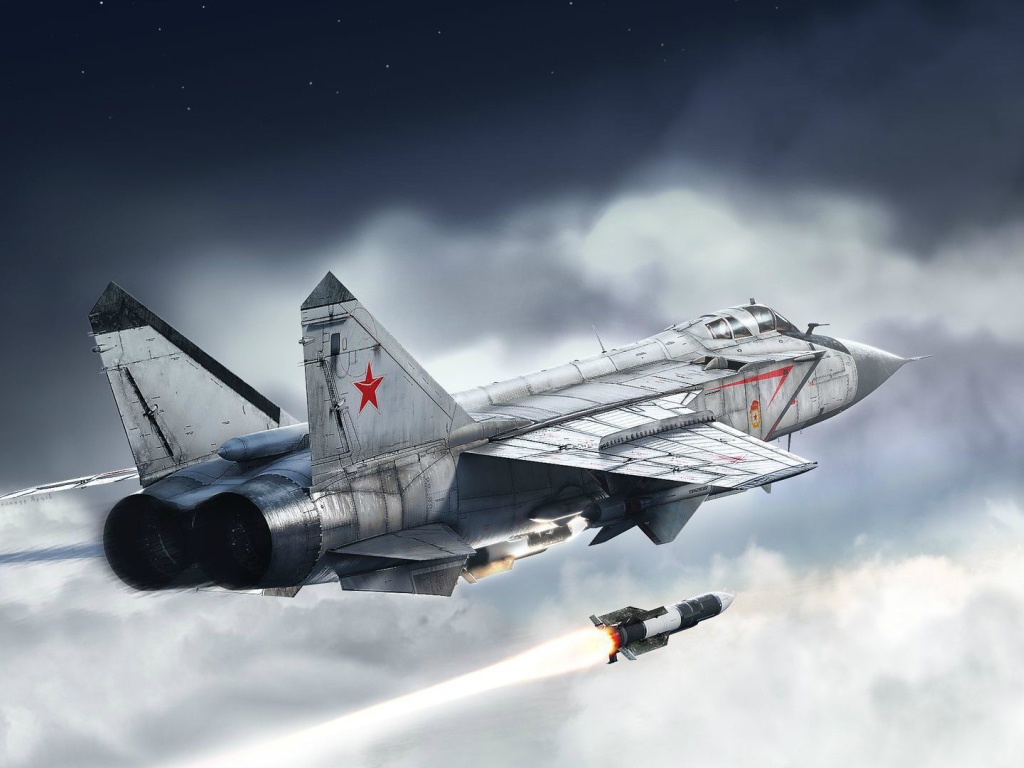 Военный самолет МиГ-31