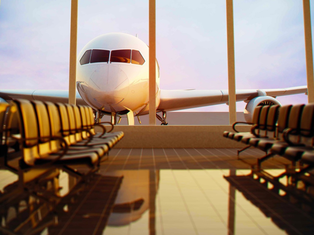 Зал ожидания в аэропорту