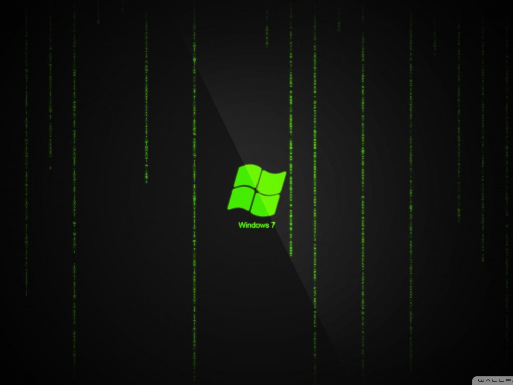 Кислотный логотип Windows, черный фон