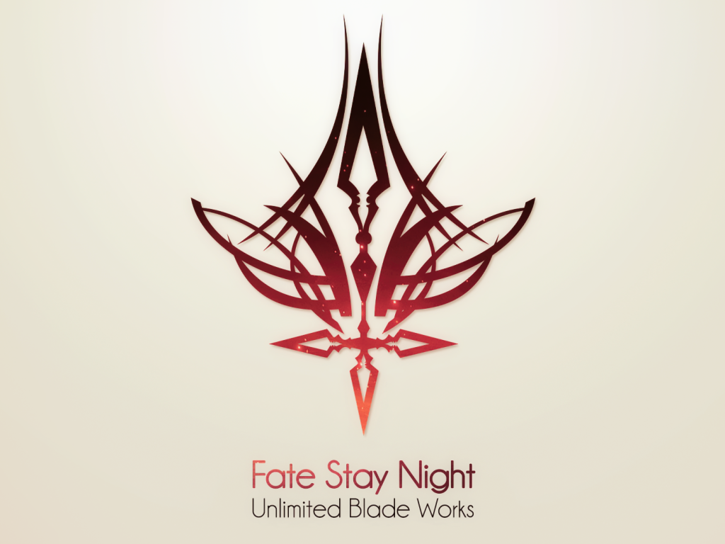 Символ аниме Ночь прибытия на сером фоне