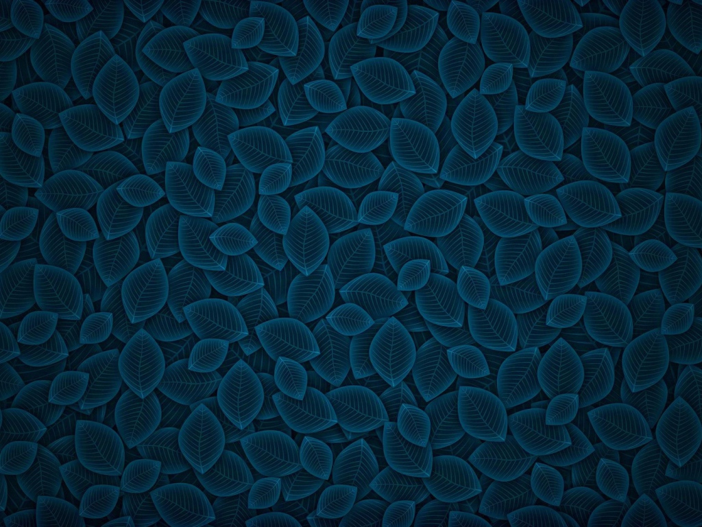 Фон из синих листьев