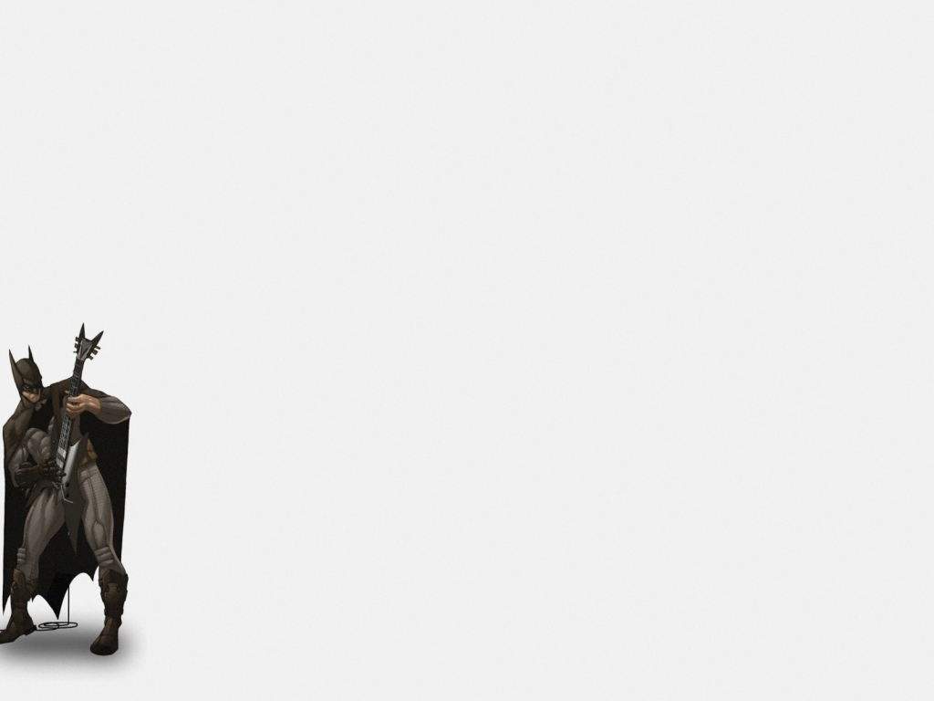 Бетман в черном, серый фон