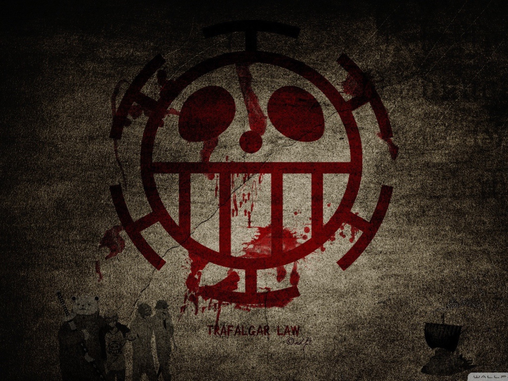 Кровавый символ аниме Трафальгар Ло