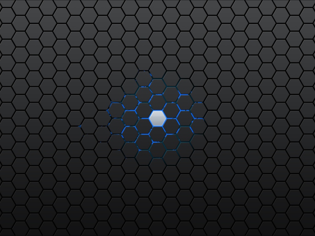 Голубая ячейка в черной структуре