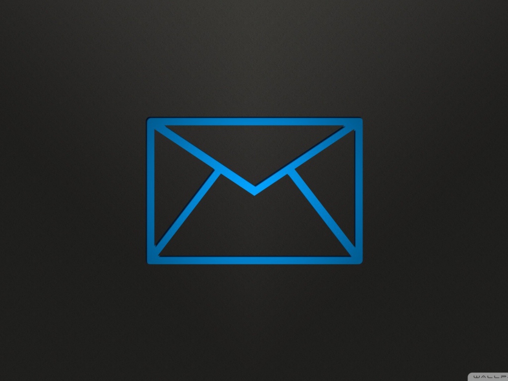 Голубое письмо, черный фон