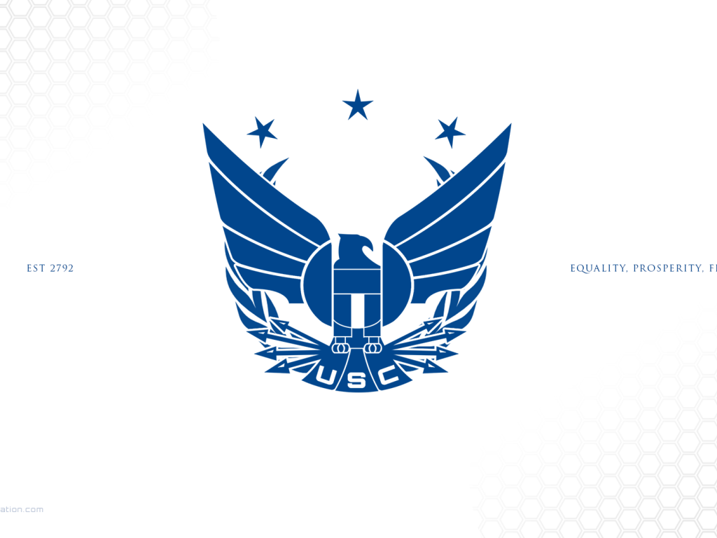 Голубой логотип Объединенной Космической Федерации