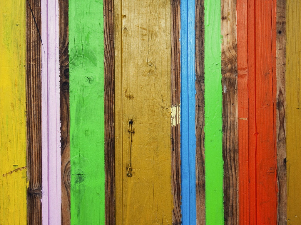 Доски окрашены в разные цвета
