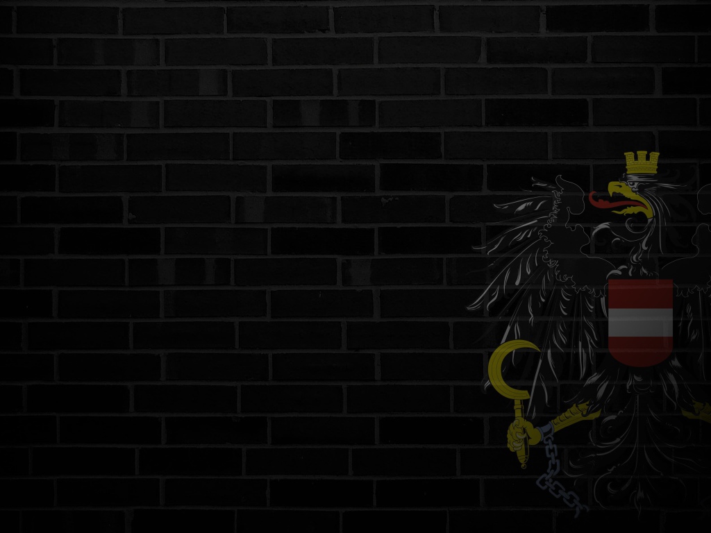 Герб Австрии на каменной стене