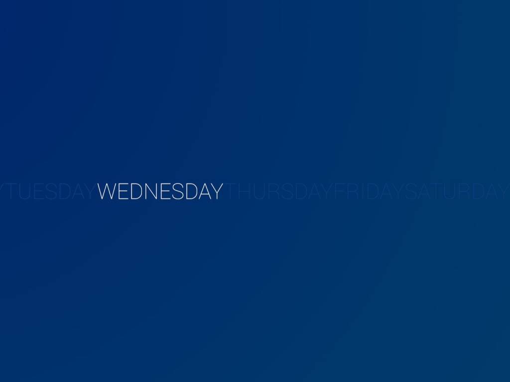 День недели среда