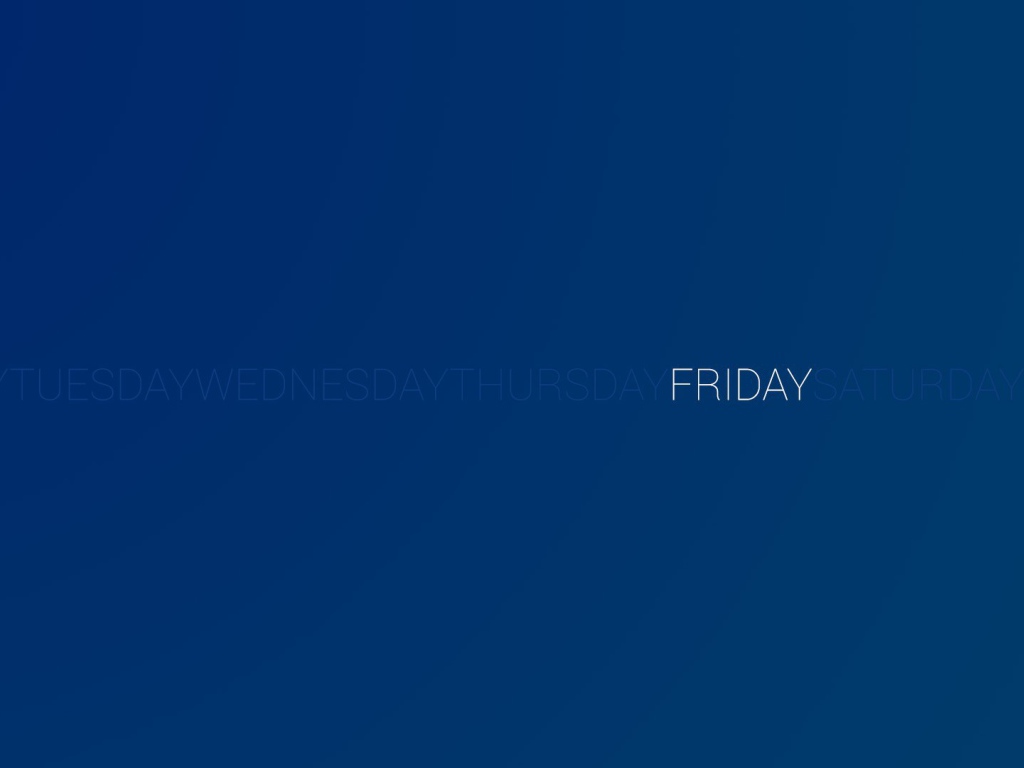 День недели пятница