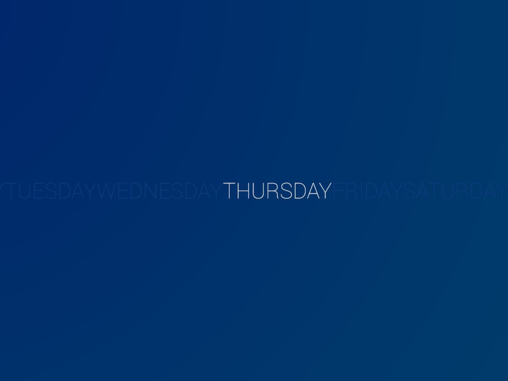 День недели четверг